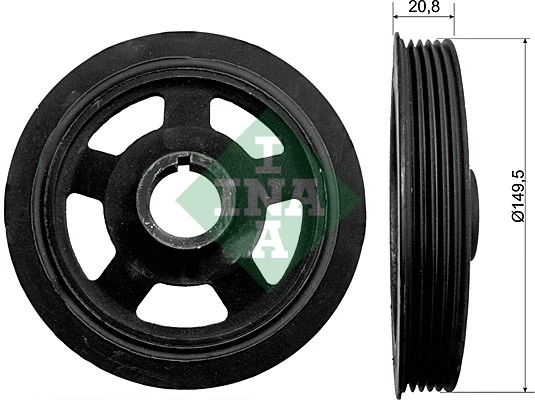 Belt Pulley, crankshaft